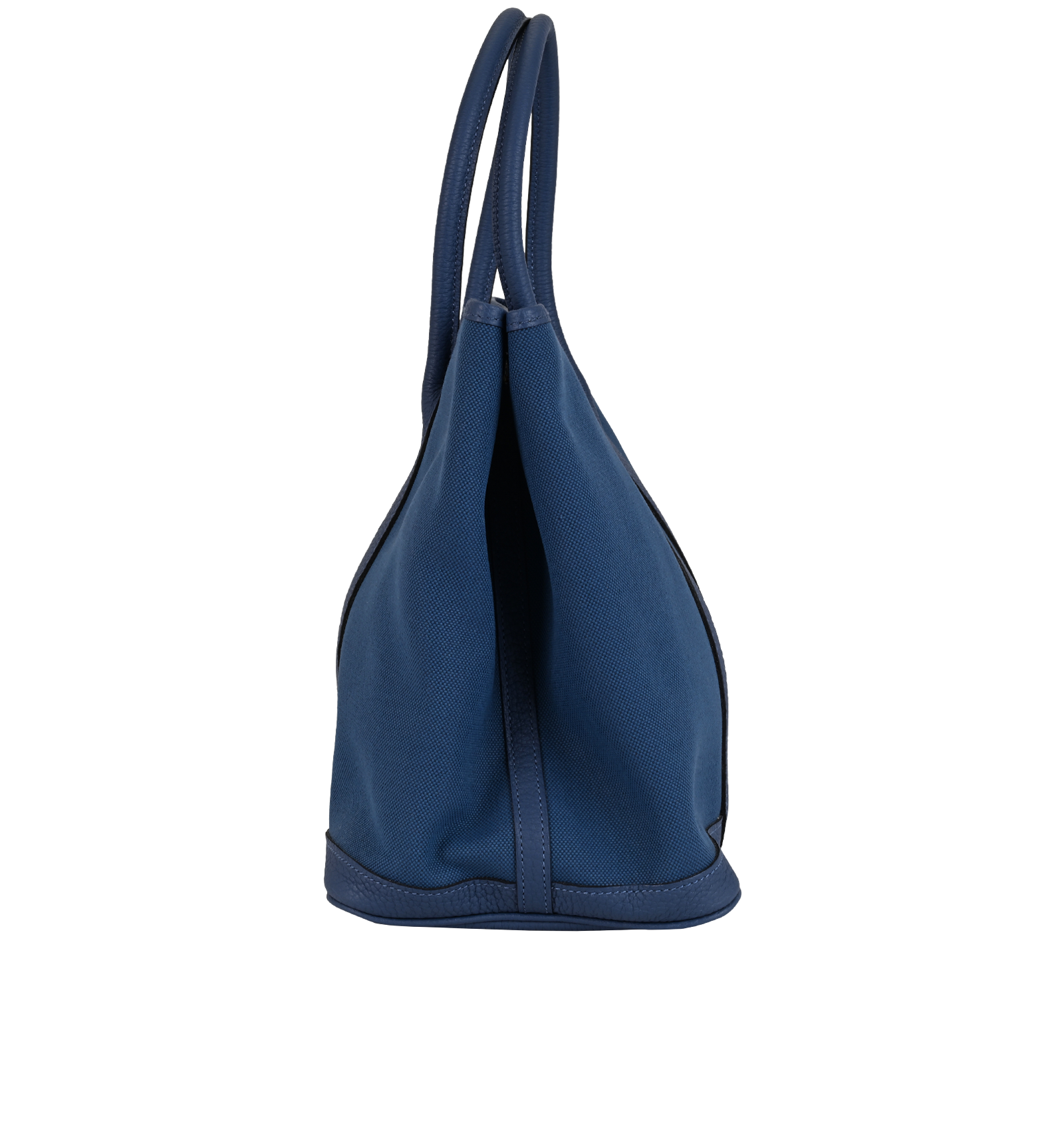 Garden Party 36, &pound;1,800, Handbags, Blue, Canvas/Leather, Bottom view